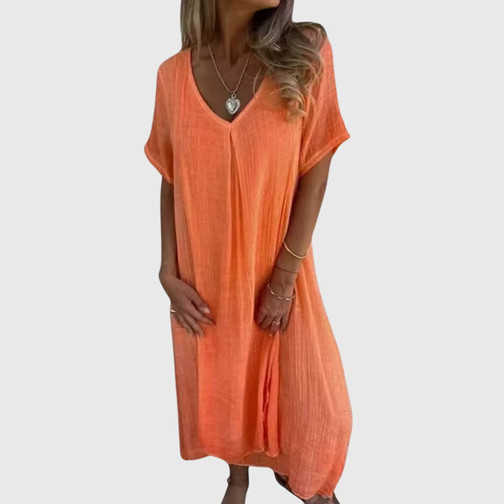 Fiona™ – Robe V-Neck Légère et Élégante