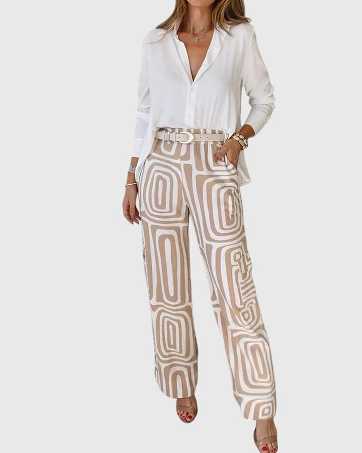 Emilia™ | Pantalons Stylés + Blouse & Ceinture Offertes