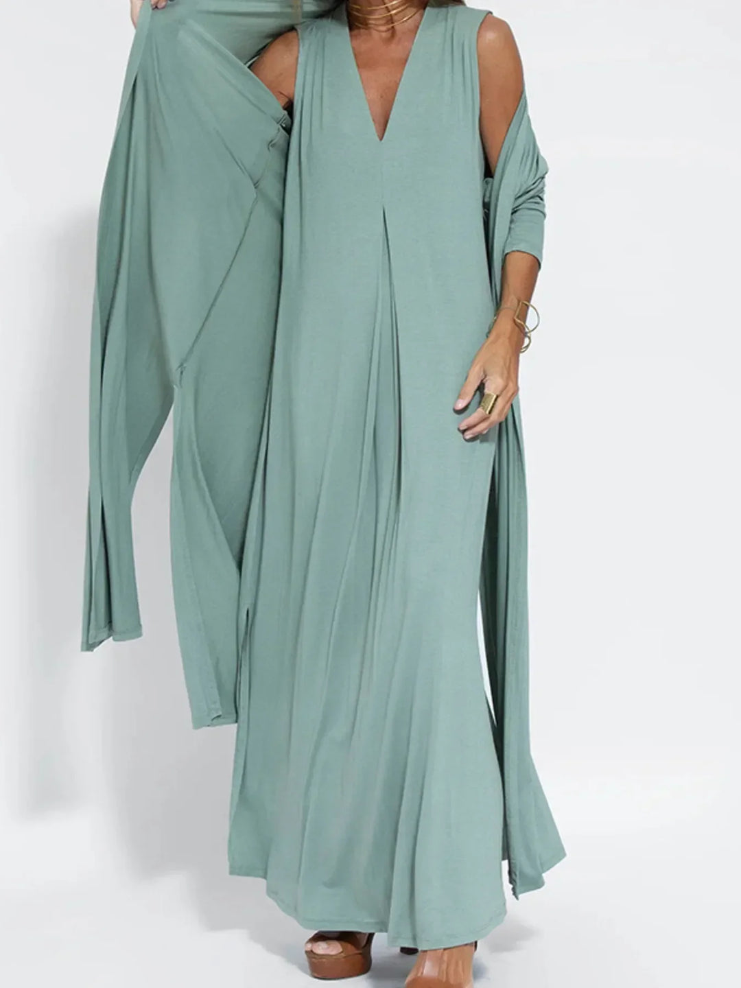 Ariella | Robe Maxi à Décolleté en V