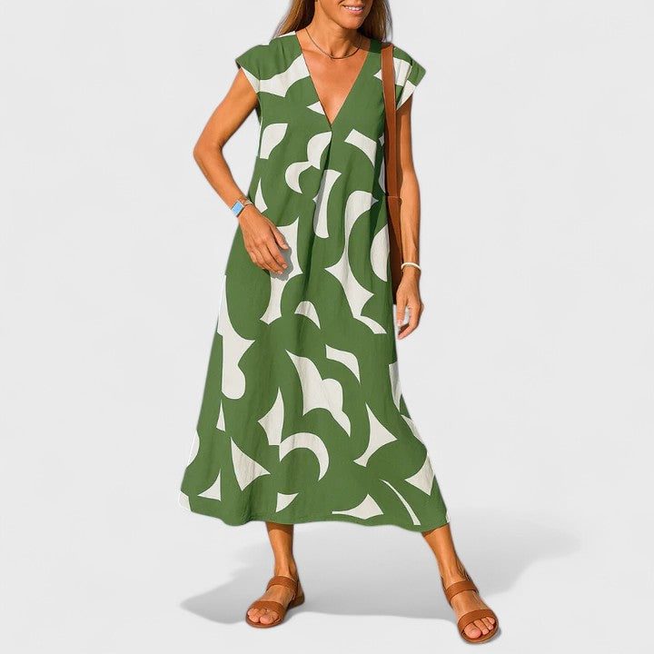Valery™ | Robe V-Décolleté Fluide