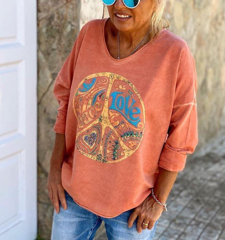 Sweatshirt Orange Jours Heureux