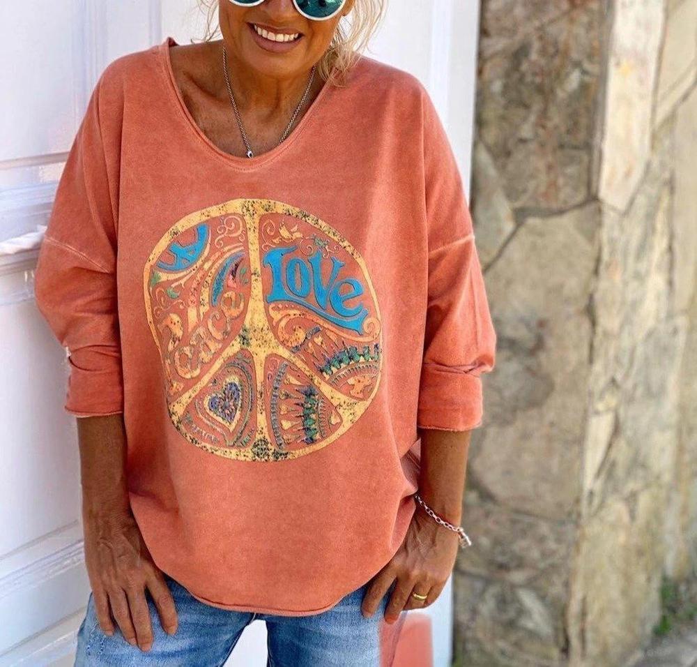 Sweatshirt Orange Jours Heureux