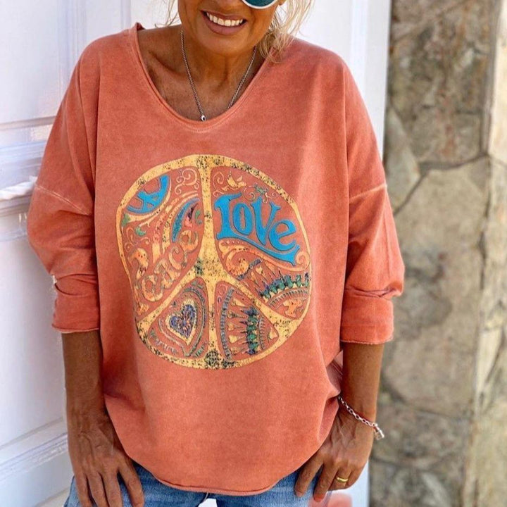 Sweatshirt Orange Jours Heureux