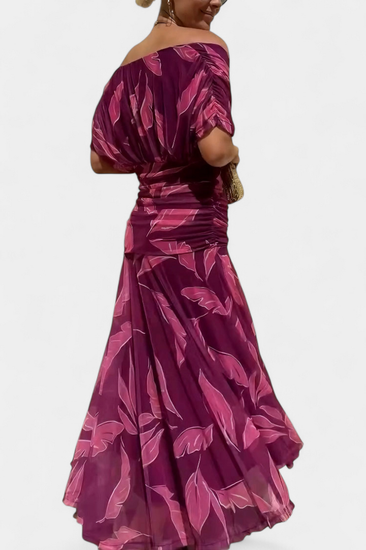 Alondra™ | Robe Longue Fleurie avec Décolleté en V