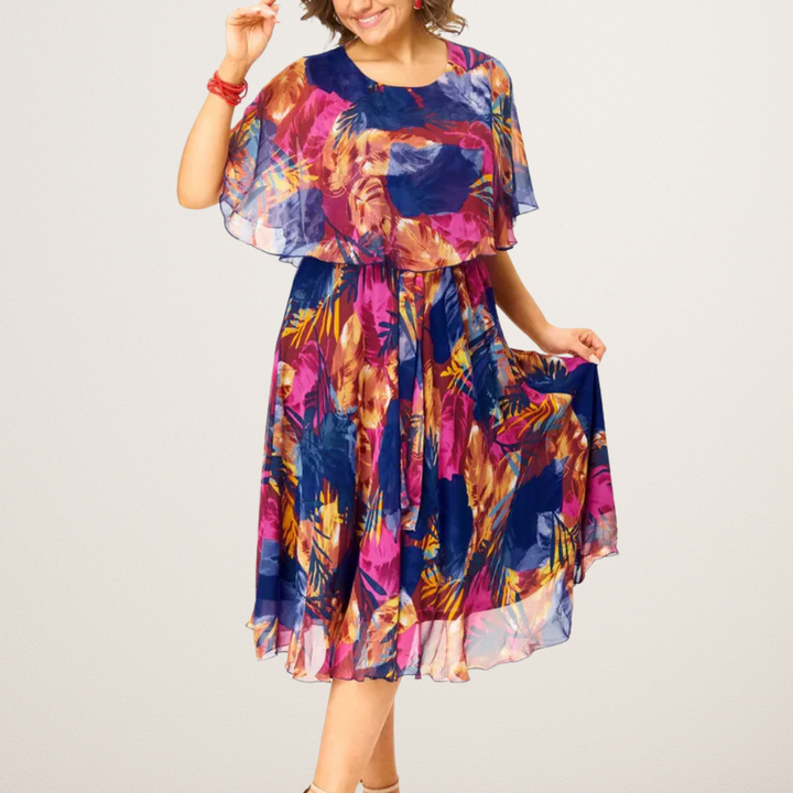 Barbara | Robe en Chiffon Confortable Grande Taille